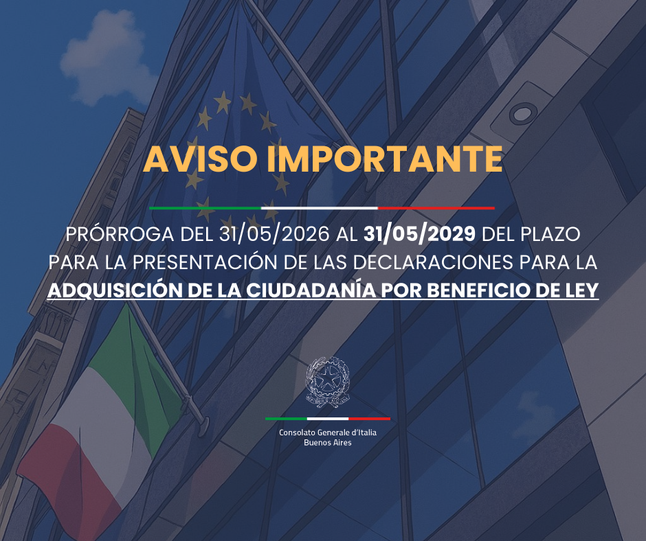 proroga cittadinanza per beneficio di legge SPA