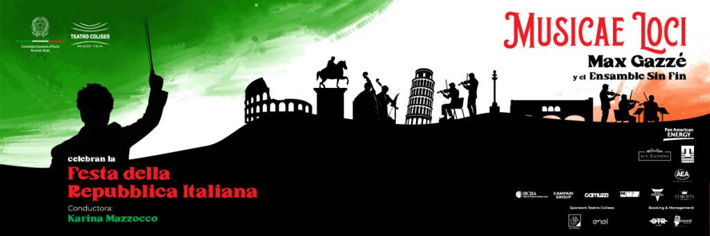 Festa della Repubblica Italiana Musicae Loci Max Gazzè y el Ensamble Sin Fin