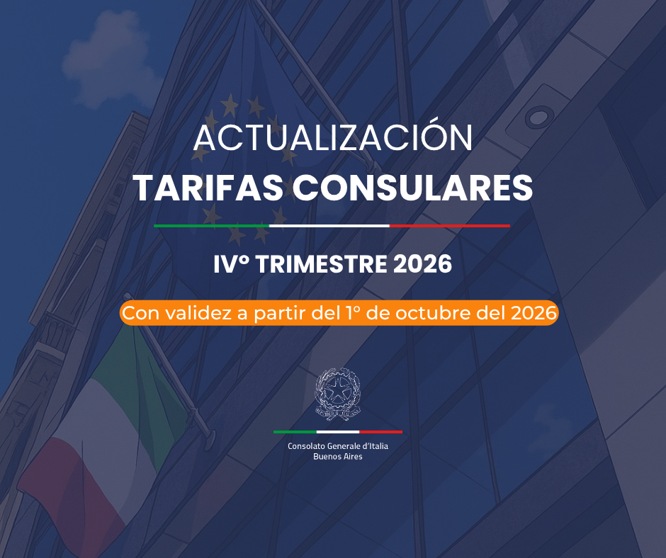 actualizacion tarifas consulares